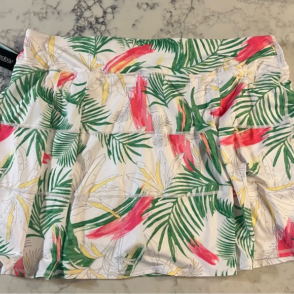 New IDEOLOGY Women’s Plus 3X Tiered Palms Golf Tennis Skirt Skort Comfort - Picture 14 of 14